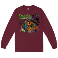 Burgundy spooky Long Sleeve Tee - SublimationCraftShop