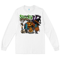 White spooky Long Sleeve Tee - SublimationCraftShop
