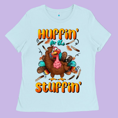Huffin' For The Stuffin' Ladies Tee Designed By Bundleandbundleshop
