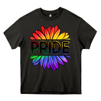 Asphalt hippie pride sunflowers Heavy Core Tee - OliviaCreatesArt