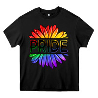 Black hippie pride sunflowers Heavy Core Tee - OliviaCreatesArt