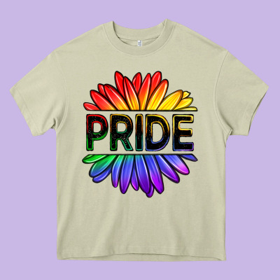 Hippie Pride Sunflowers Heavy Core Tee Designed By Oliviacreatesart