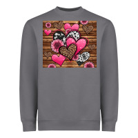 Storm valentines day western hearts and sunflowers Heavyweight Sweatshirt - Jasminsmagicworld