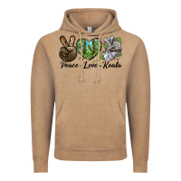 Vintage Coffee peace love koala Vintage Hoodie - LillyAllenDesigns