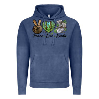 Vintage Denim peace love koala Vintage Hoodie - LillyAllenDesigns