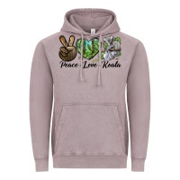 Vintage Zinc peace love koala Vintage Hoodie - LillyAllenDesigns