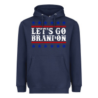Navy Let's Go Brandon Heavyweight Hoodie - Jasminsmagicworld