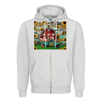 Dove Grey farm animals red barn tumbler 20oz Zipper Hoodie - Jasminsmagicworld