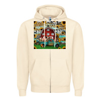 Sandshell farm animals red barn tumbler 20oz Zipper Hoodie - Jasminsmagicworld