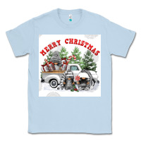 Dusty Blue merry chrıstmas Classic Tee - FaDigitalArtStudio