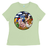 Matcha Farm And Pig Ladies Tee - FaDigitalArtStudio