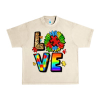 Sandshell autism love Urban Heavy Tee - LillyAllenDesigns
