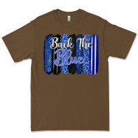 Cacao Back the blue brushstrokes Premium Tee - FaDigitalArtStudio