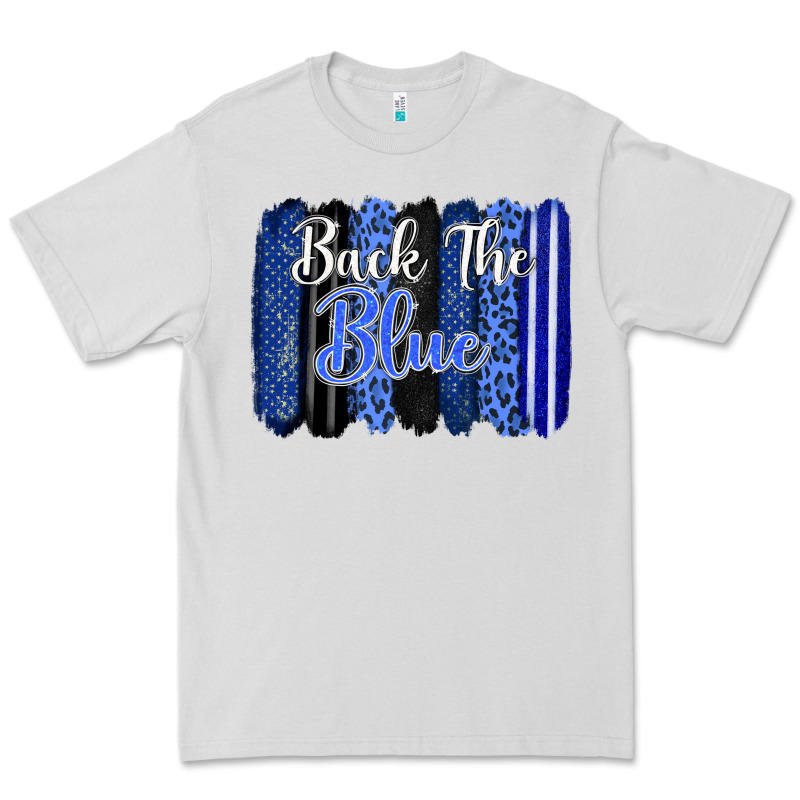 Back The Blue Brushstrokes Premium Tee by FaDigitalArtStudio | Teevron