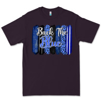 Plum Back the blue brushstrokes Premium Tee - FaDigitalArtStudio