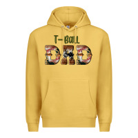 Antique Gold sport t ball dad Premium Hoodie - Artiststas