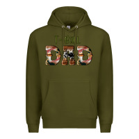 Army Green sport t ball dad Premium Hoodie - Artiststas