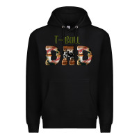 Black sport t ball dad Premium Hoodie - Artiststas