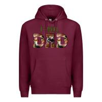 Burgundy sport t ball dad Premium Hoodie - Artiststas