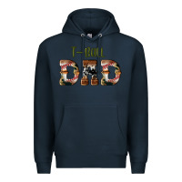 Navy sport t ball dad Premium Hoodie - Artiststas