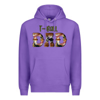 Purple sport t ball dad Premium Hoodie - Artiststas