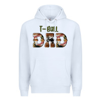 White sport t ball dad Premium Hoodie - Artiststas