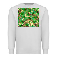 Dove Grey St. Patrick's Day Shamrock Leopard Premium Sweatshirt - RanaPortraitStore