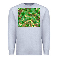 Heather Grey St. Patrick's Day Shamrock Leopard Premium Sweatshirt - RanaPortraitStore