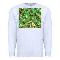 White St. Patrick's Day Shamrock Leopard Premium Sweatshirt - RanaPortraitStore