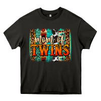 Asphalt mom of twins western brushstroke Heavy Core Tee - OliviaCreatesArt