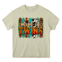 Mom Of Twins Western Brushstroke Heavy Core Tee | Teevron