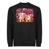 Black be mine valentine's day pigs Heavyweight Sweatshirt - Jasminsmagicworld