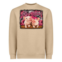 Mushroom be mine valentine's day pigs Heavyweight Sweatshirt - Jasminsmagicworld