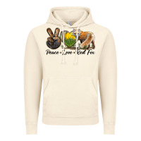 Vintage Artic Peace Love Red Fox Vintage Hoodie - LillyAllenDesigns