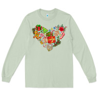 Matcha merry Christmas heart Long Sleeve Tee - CowhideDigitalArt