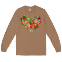 Toasted Coconut merry Christmas heart Long Sleeve Tee - CowhideDigitalArt