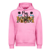 Fuchsia Pink western pug mom Urban Hoodie - RanaPortraitStore