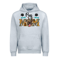 Heather Grey western pug mom Urban Hoodie - RanaPortraitStore