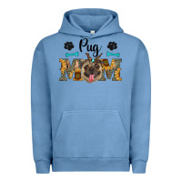 Pigment Pebble Blue western pug mom Urban Hoodie - RanaPortraitStore