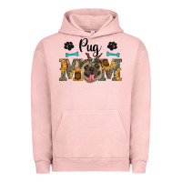 Pigment Salmon western pug mom Urban Hoodie - RanaPortraitStore