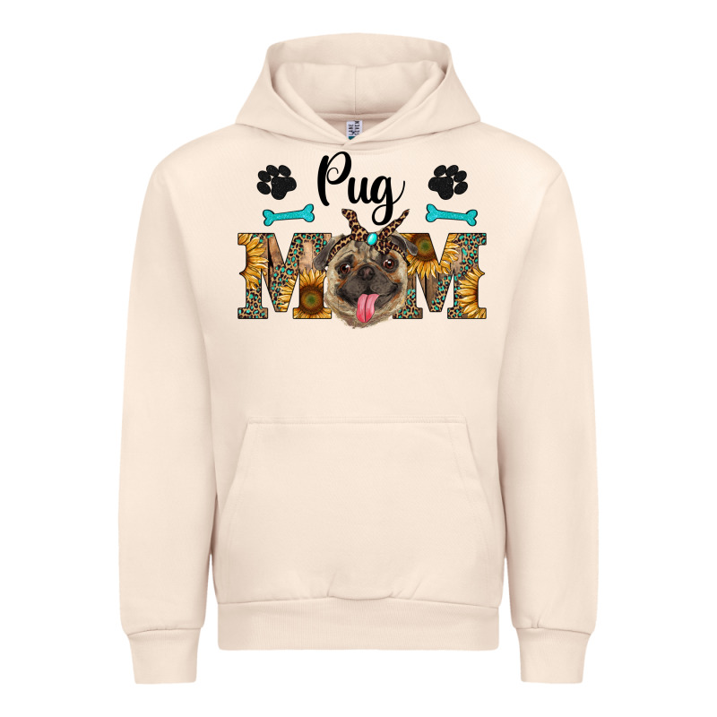 Western Pug Mom Urban Hoodie by RanaPortraitStore | Teevron