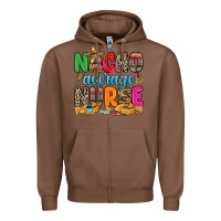 Chestnut nacho average nurse Zipper Hoodie - RanaPortraitStore