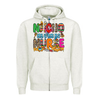 Oatmeal Heather nacho average nurse Zipper Hoodie - RanaPortraitStore