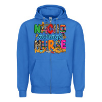 True Royal nacho average nurse Zipper Hoodie - RanaPortraitStore