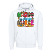 White nacho average nurse Zipper Hoodie - RanaPortraitStore