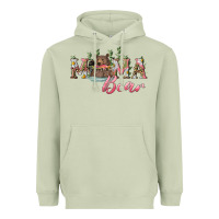 Matcha Mama bear with daisy Heavyweight Hoodie - RanaPortraitStore
