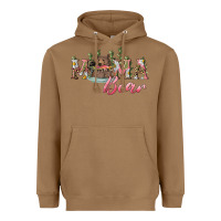 Toasted Coconut Mama bear with daisy Heavyweight Hoodie - RanaPortraitStore