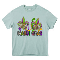 Arona mardi gras skeleton hands  fleur de lis Heavy Core Tee - OliviaCreatesArt