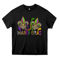 Black mardi gras skeleton hands  fleur de lis Heavy Core Tee - OliviaCreatesArt