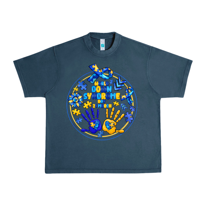 World Down Syndrome Day Urban Heavy Tee by CowhideDigitalArt | Teevron